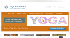 Desktop Screenshot of centrodeyogabarcelona.com